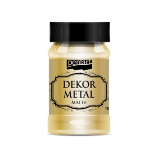 Akrylová farba Dekor Metal matná 100 ml, zlatá