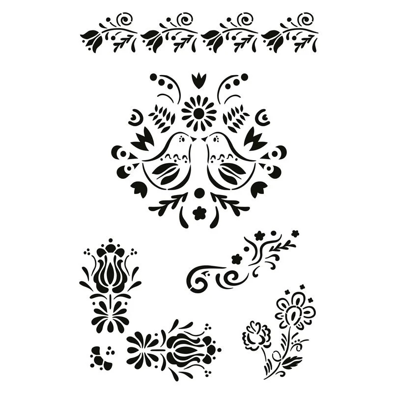 Plastová šablóna folklór, 20 x 30 cm Plastová šablóna folklór, 20 x 30 cm