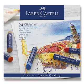 Olejový pastel Faber Castell,24 ks